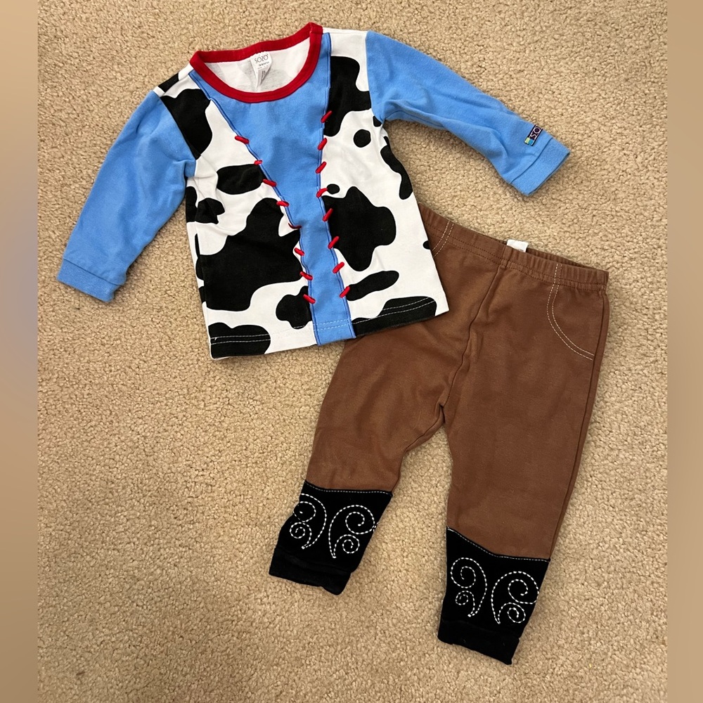 🤠 Cowboy Pajama Outfit size 18 months